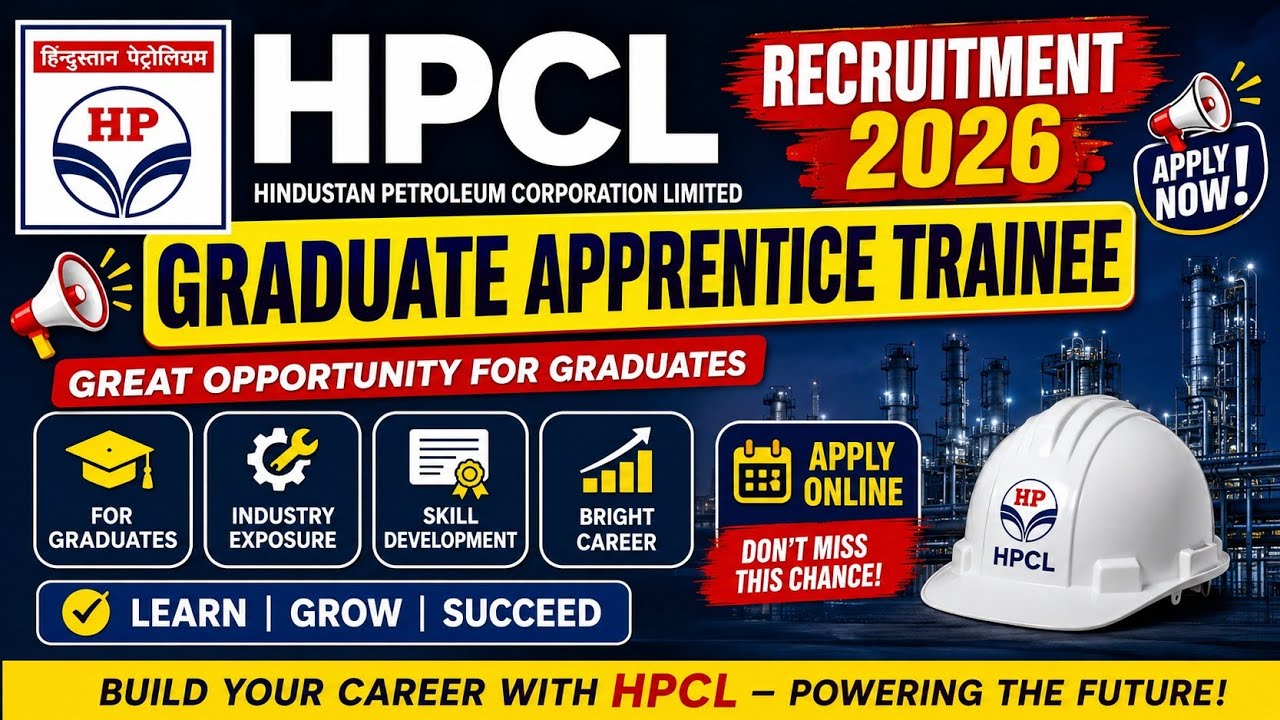 HPCL recruitment 2026//🔥HPCL Graduate Apprentice Trainee (GAT) Recruitment 2026🎯//vacancy -358🔥