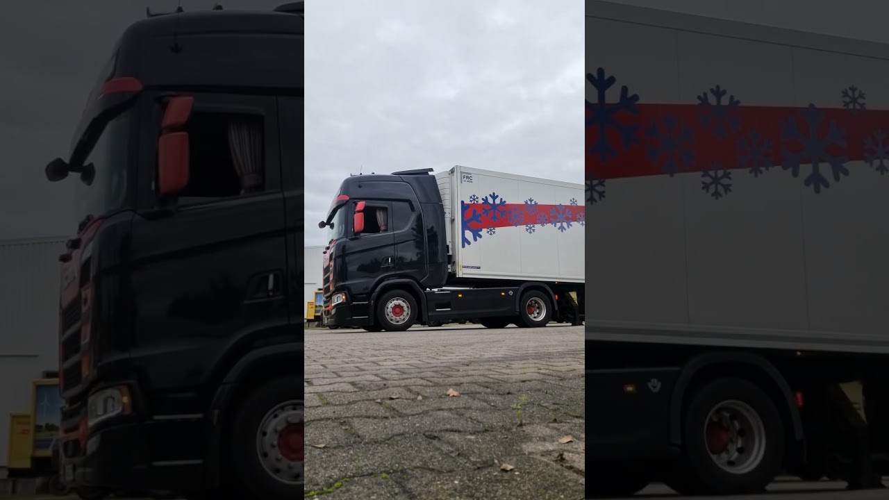 Scania 770S V8 Auflieger aufsatteln