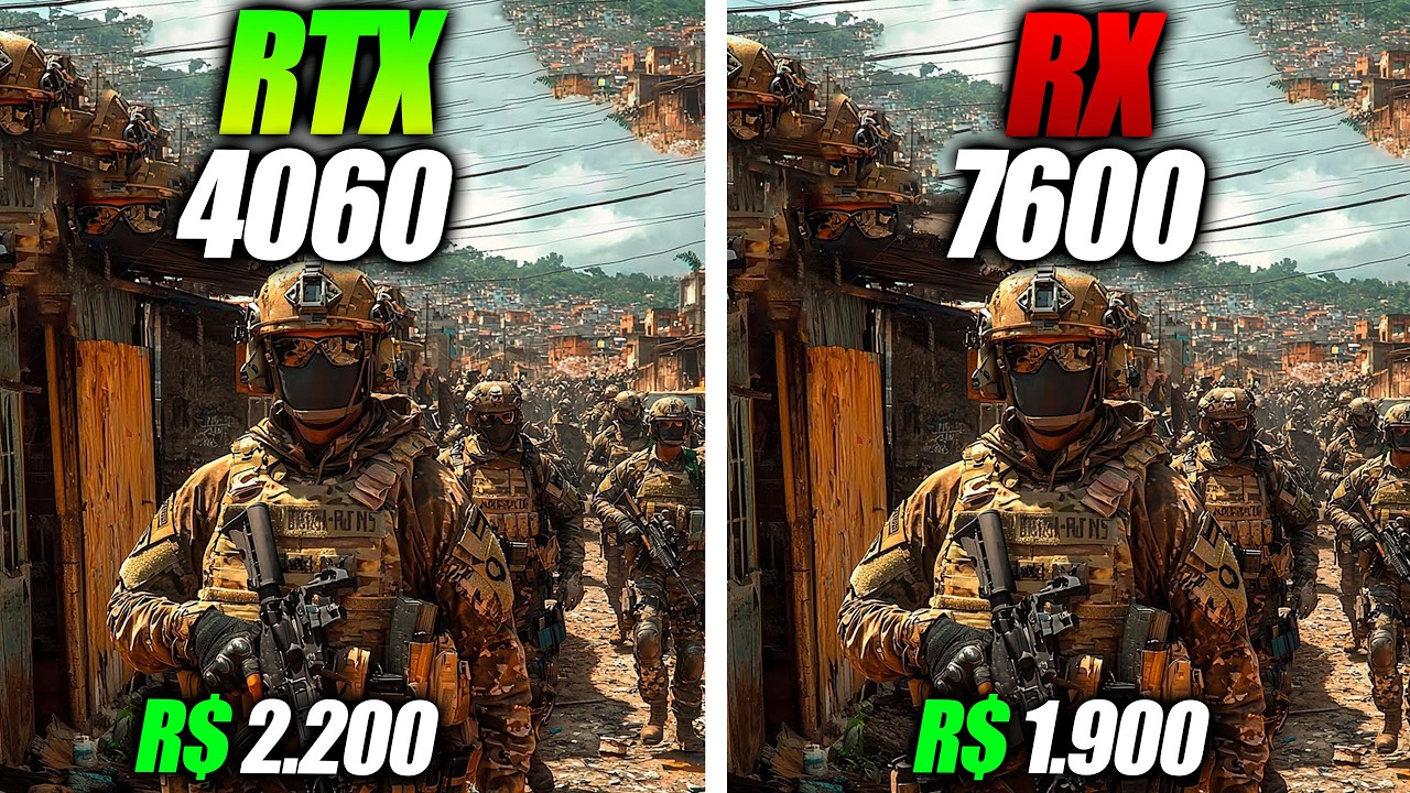 BIZARRO! RTX 4060 vs RX 7600 QUAL A DIFERENÇA? TESTES EM 12 JOGOS + TESTES FSR VS DLSS, E A ENERGIA?