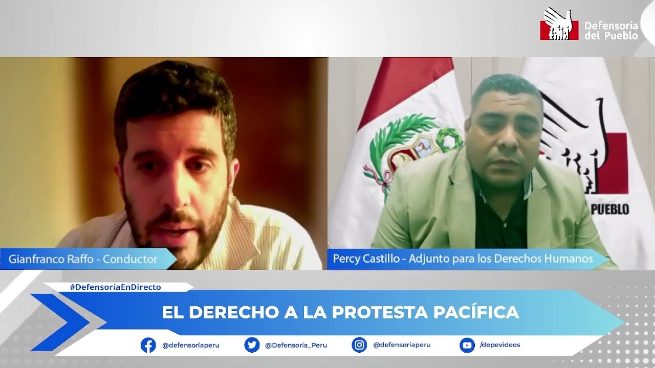 #Defensor&iacute;aEnDirecto Derecho a la protesta pac&iacute;fica