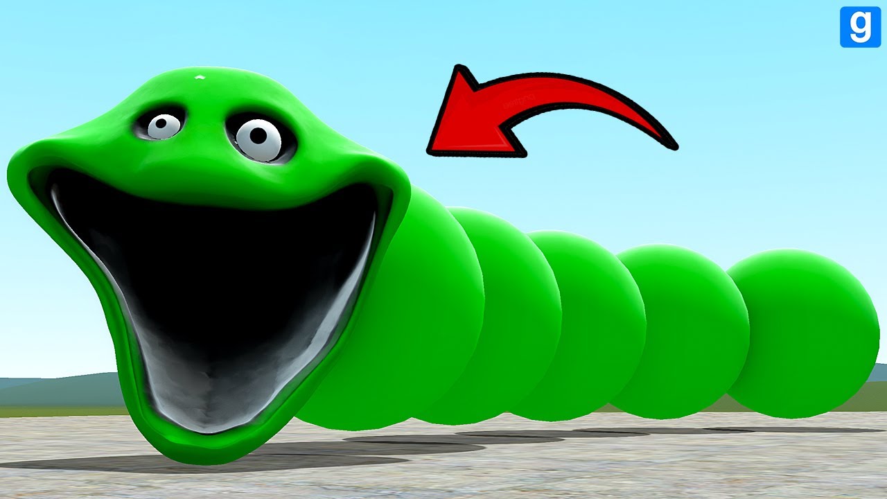 I MADE ROBLOX HUNGRY GREEN WORM In Garry's Mod!