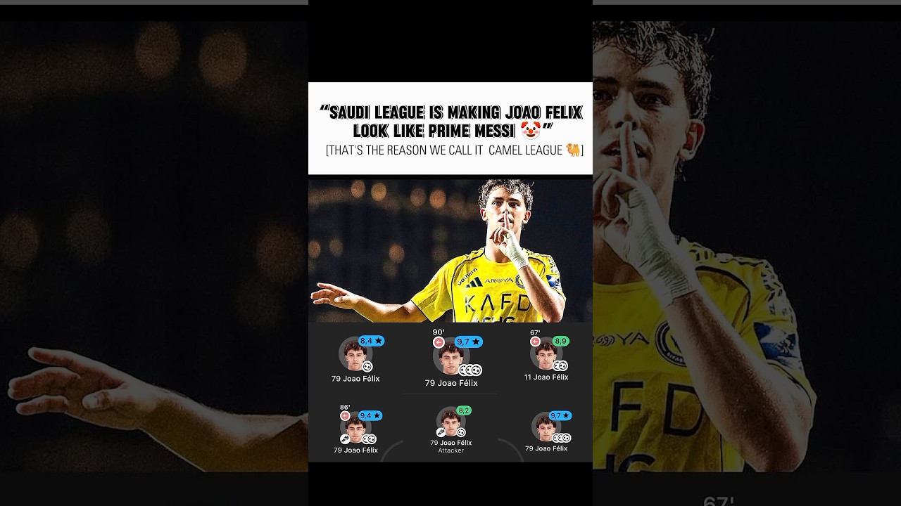 It means Ronaldo ain't special 🤡 | JOAO FELIX #jo&atilde;of&eacute;lix #ronaldo #saudiproleague #alnassr #trending
