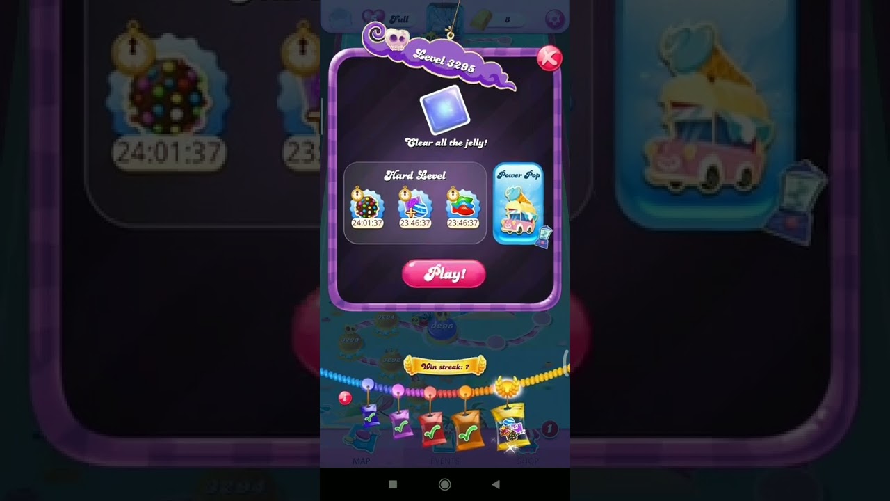 Get boosters for 24 hours in candy crush saga