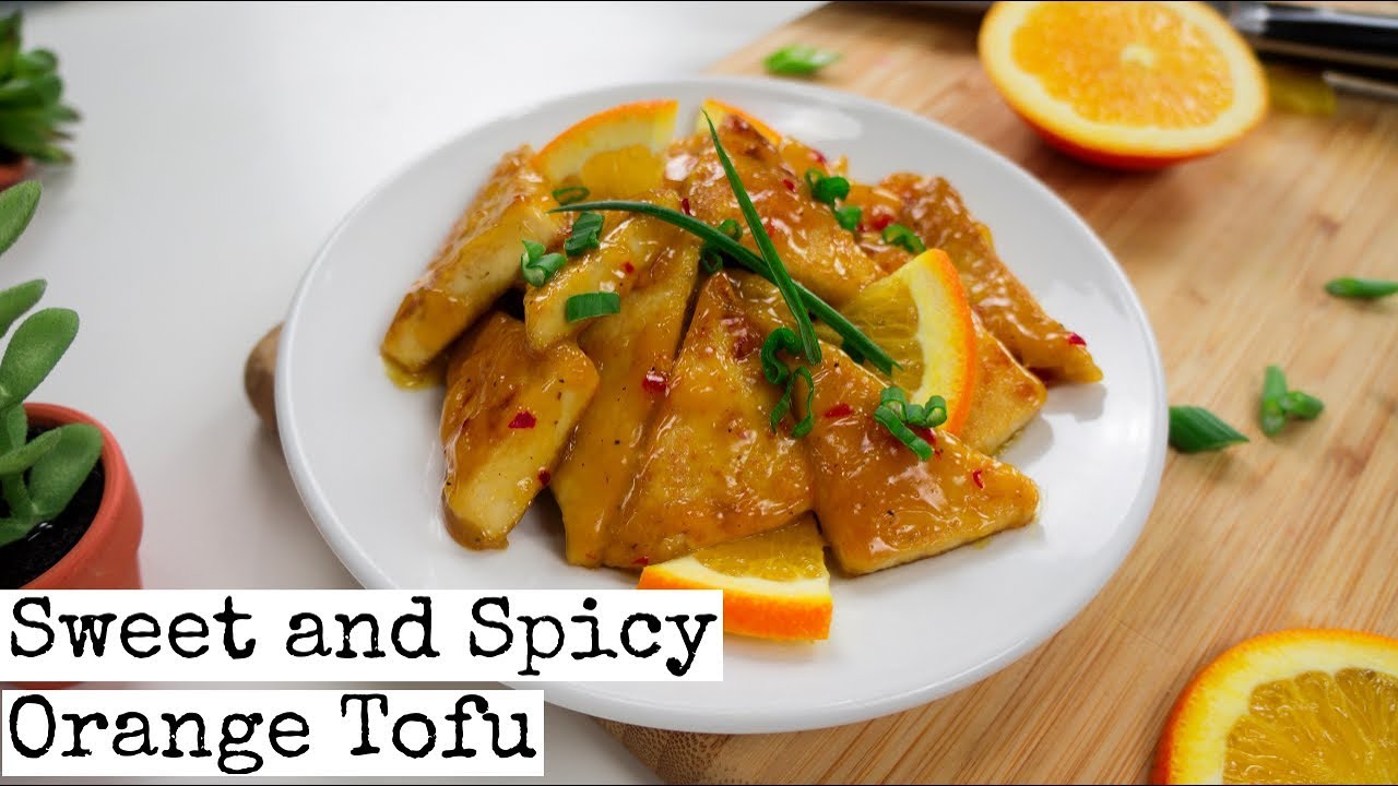 Sweet and Spicy Orange Tofu
