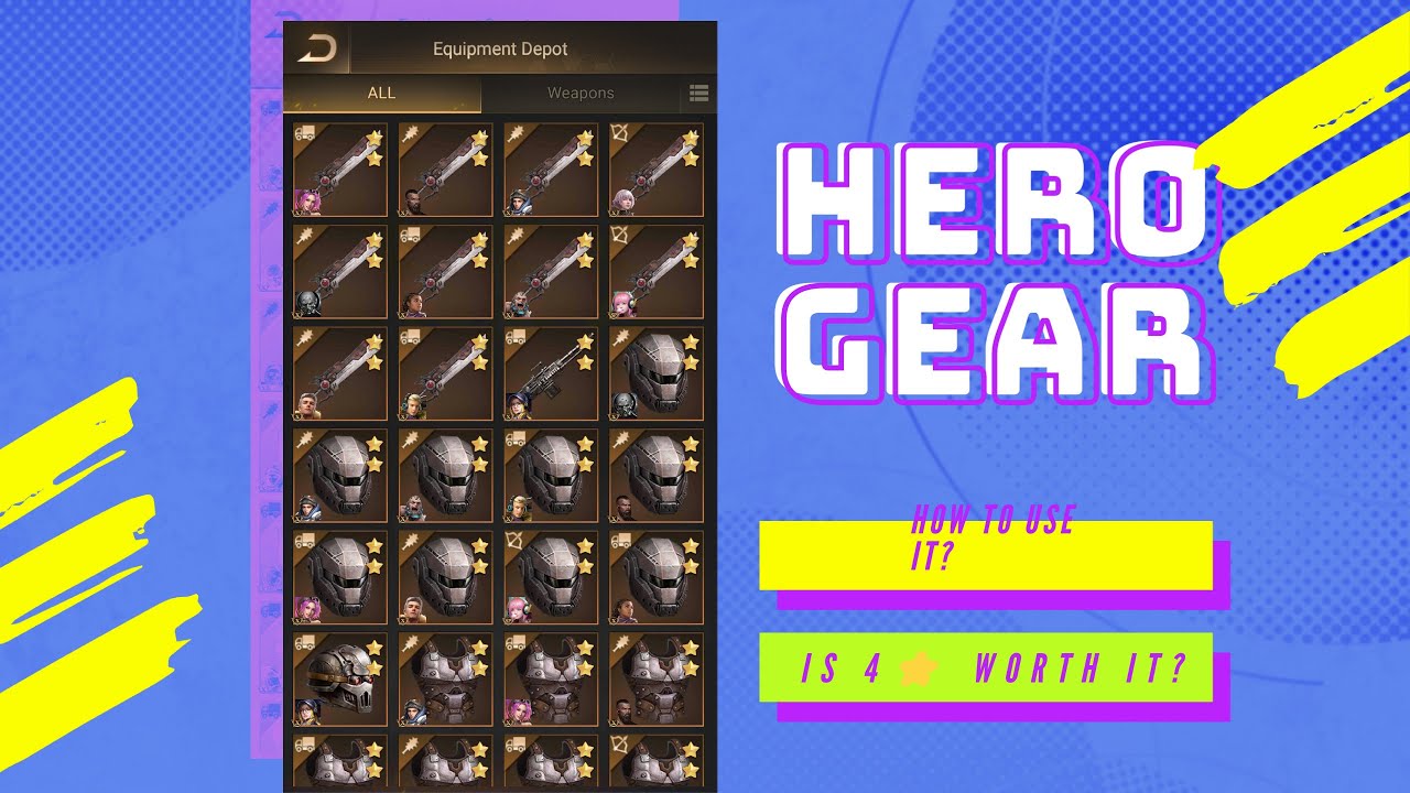 LSS - ALL ABOUT HERO EQUIPMENT - WHICH TO EQUIP - IS 3⭐ & 4⭐ WORTH IT