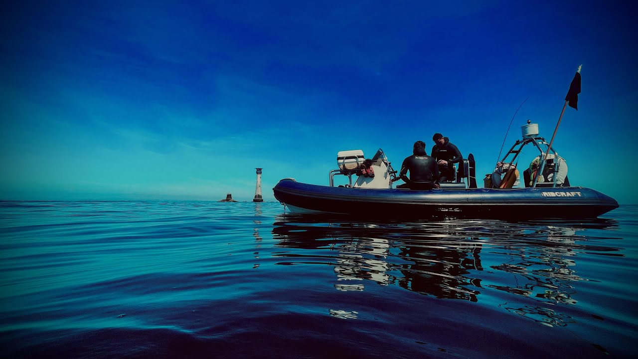 Spearfishing with the Frenchman ltd and spectacular views of Eddie stone lighthouse