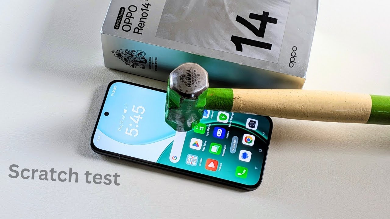 Oppo Reno 14 5g Screen Scratch Test | Corning Gorilla Glass i7