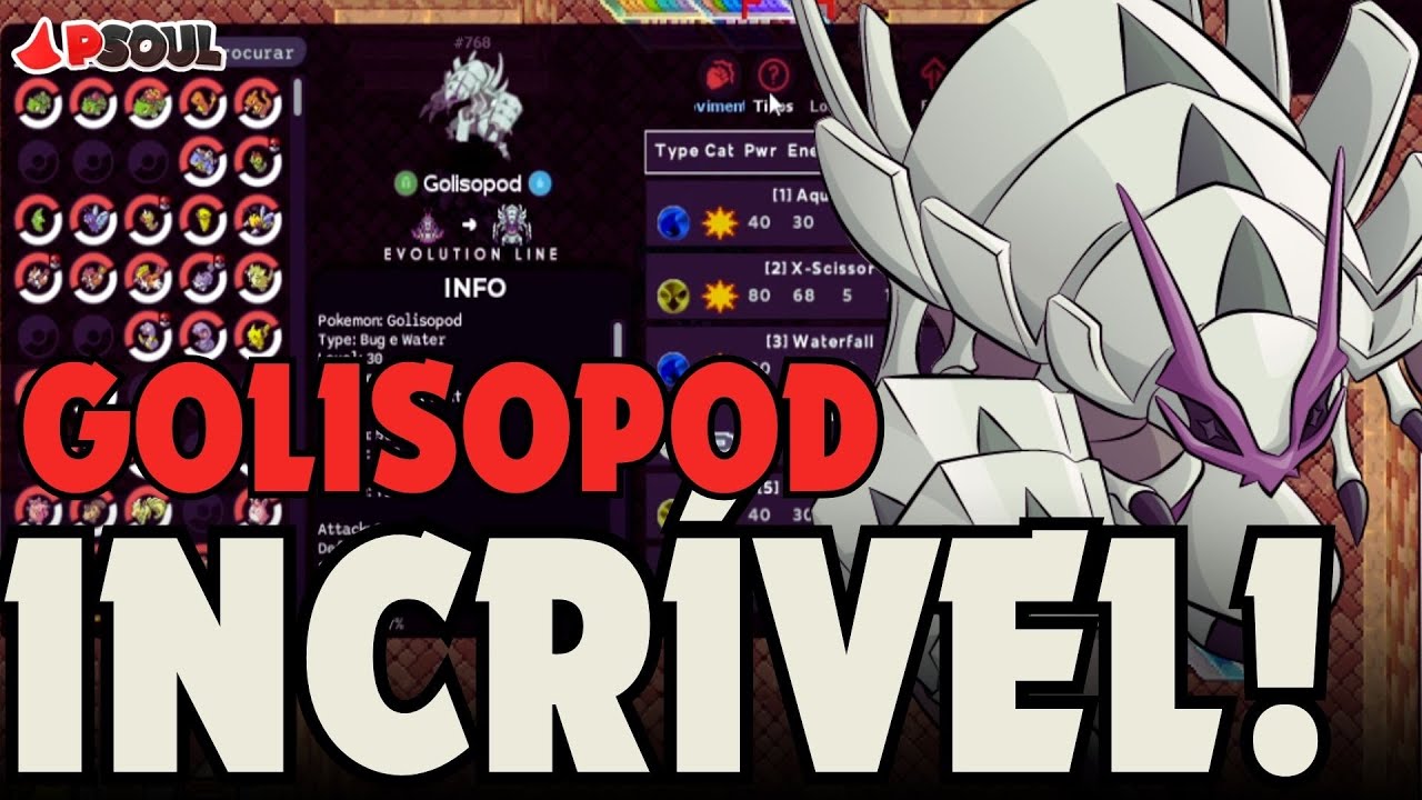 QUE POKEMON FORTE! GOLISOPOD! PSOUL! POKETIBIA MOBILE 2023!