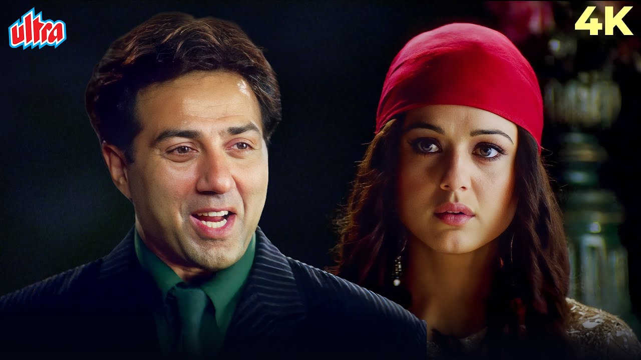 Dil Mein Hai Pyar Tera Hoton Pe Gitwa 4K Video Song | Alka Yagnik The Hero Sunny Deol, Preity Zinta