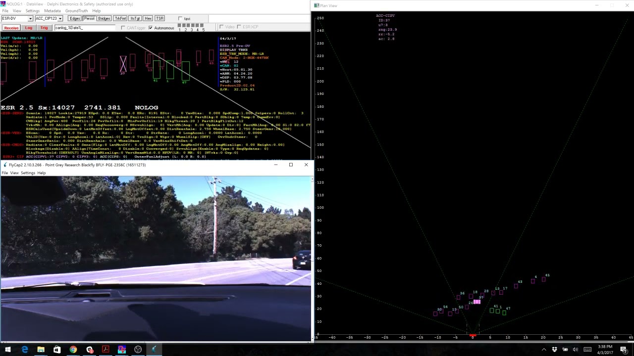 Delphi Radar testing