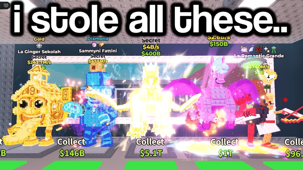 I Stole From Fake YouTubers in Steal A Brainrot