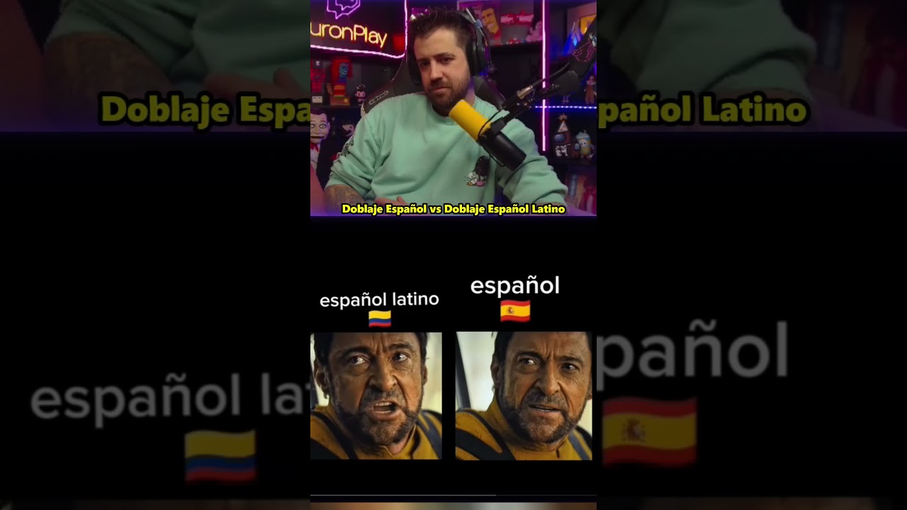 DOBLAJE LATINO VS ESPA&Ntilde;OL 😅 l #shorts #auron #xokas