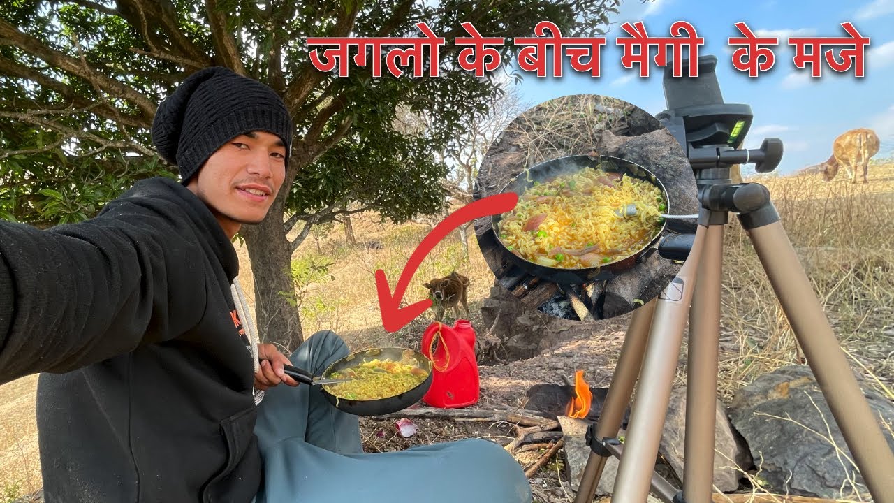 जगल में बनाई मैगी 😍 || Pahad wali maggie 