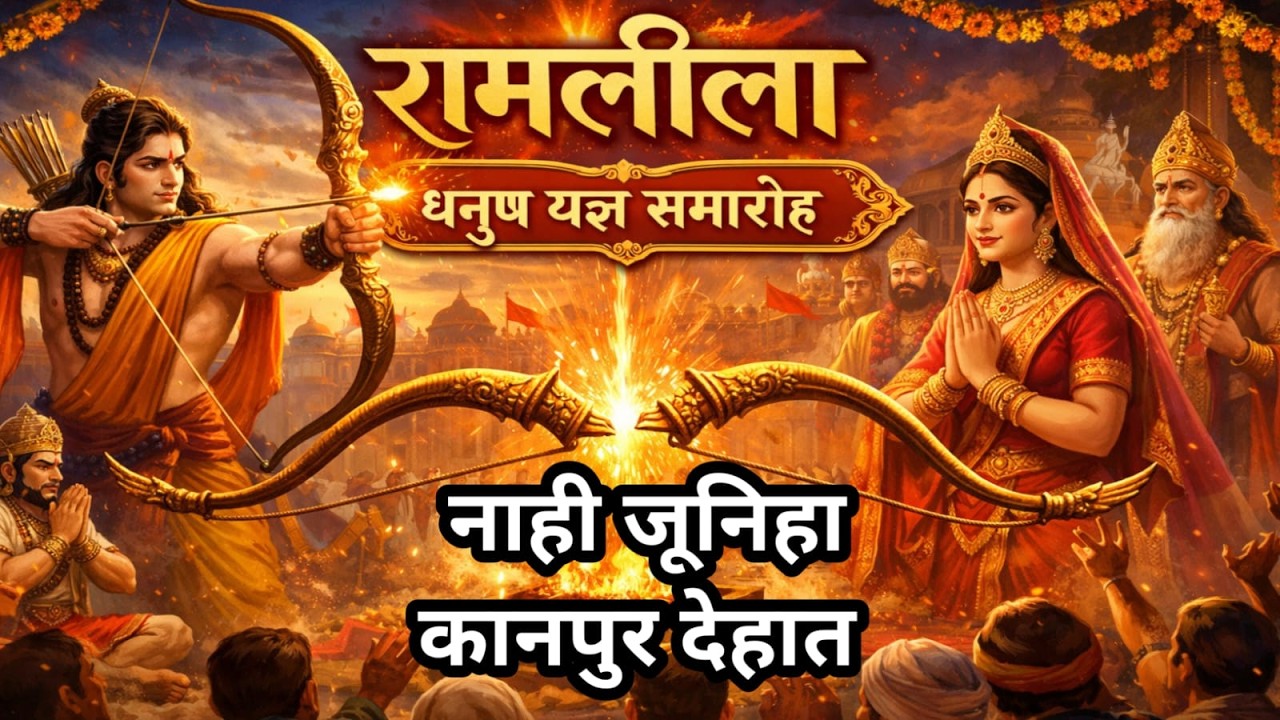 विशाल धनुष यज्ञ महोत्सव ग्राम नाही जूनिया कानपुर  देहात से सीधा प्रसारण श्री दिव्य रामलीला