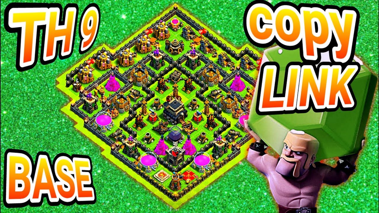 NEW BEST! Farming Base Town Hall 9 (TH9) 2019 - Hybrid Farming Base Clash Of Clans | link base th 9