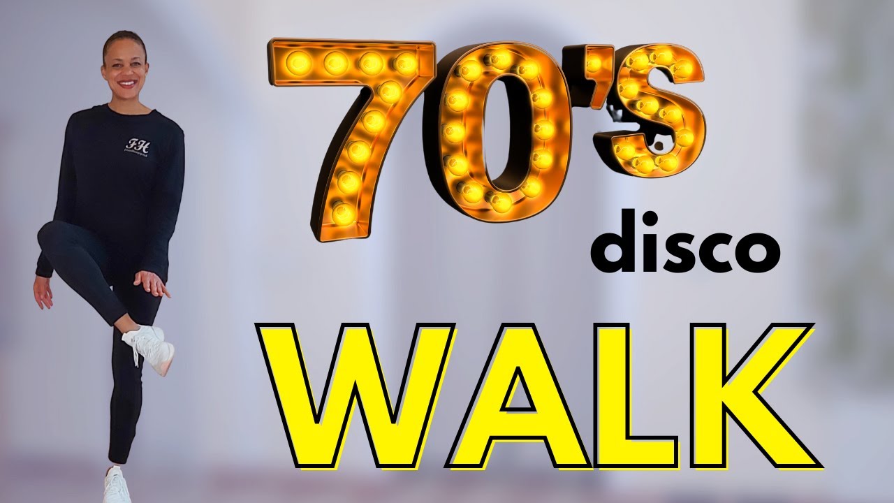 70s Disco Walking Workout - Steady State Cardio - Burn Fat, Mood Booster, No Jumping