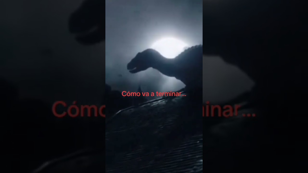 como va a terminar #jurassicworld #dinosaur #desextincion