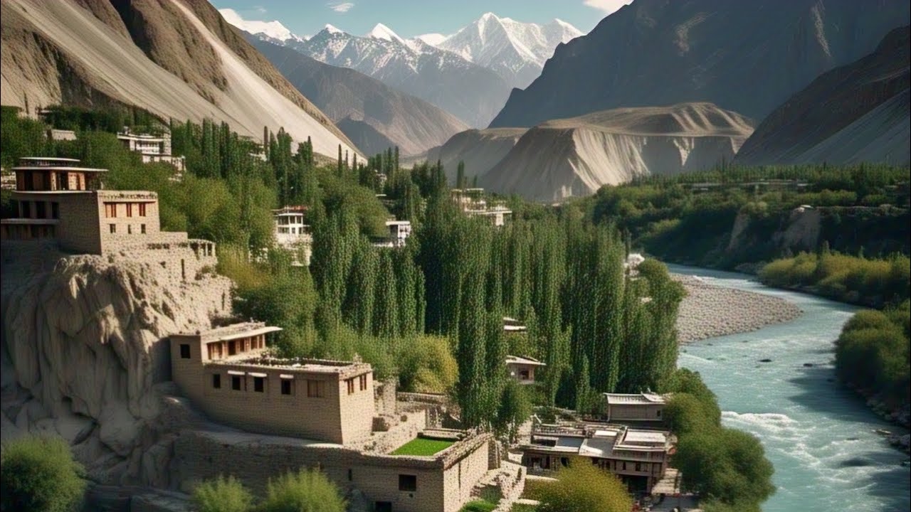 ( Khana abad ) Hunza / Drone shot