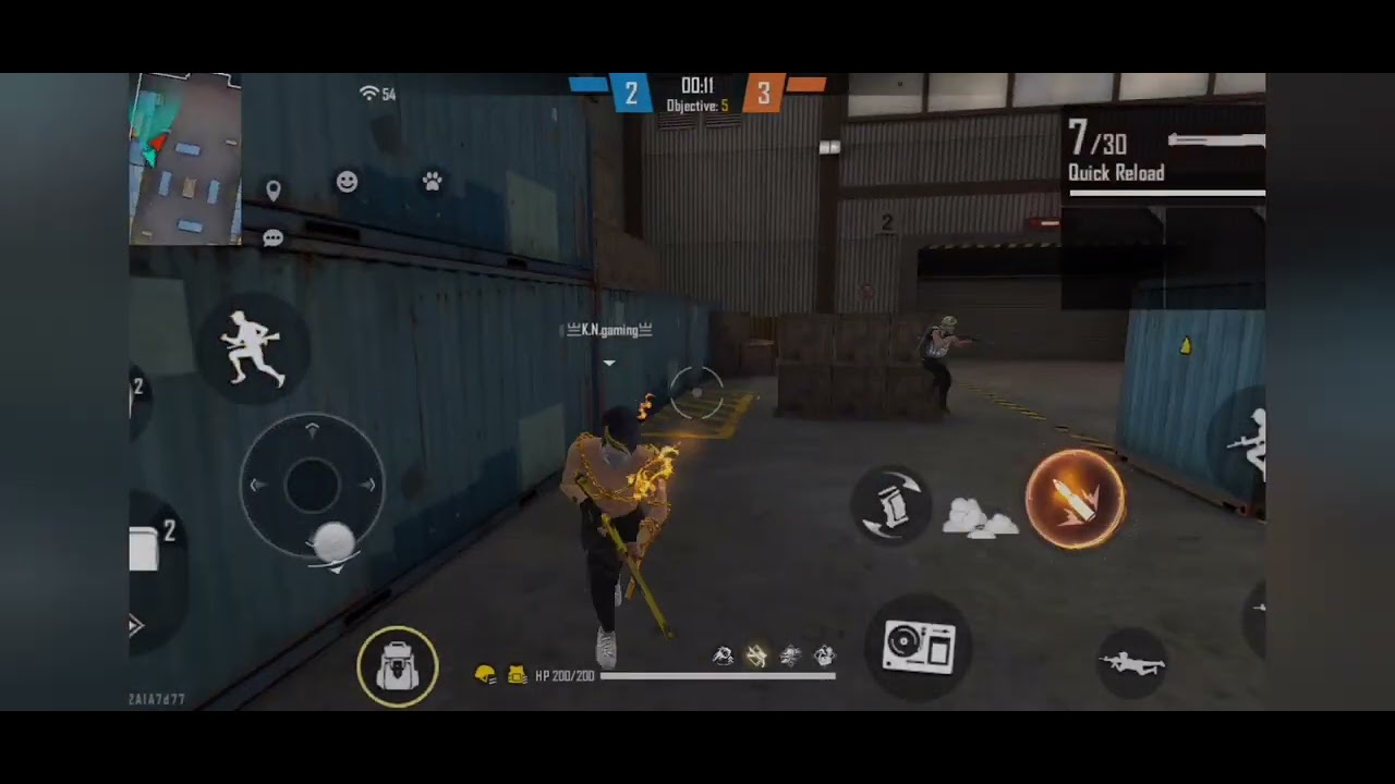 Op hadshort 😯 with K.N.gaming 🆚 grand master player #short #vairal #gyangaming #freefire Samsung A3.
