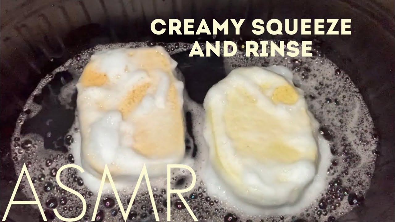 ASMR | Creamy Squeeze and Rinse 🛁