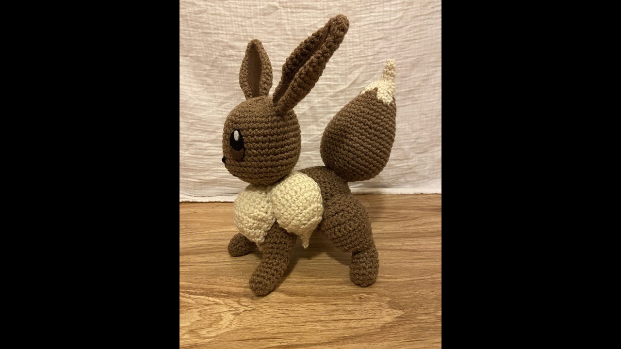 Crochet your own Eevee Pokemon Part 1- Amigurumi - Beginner