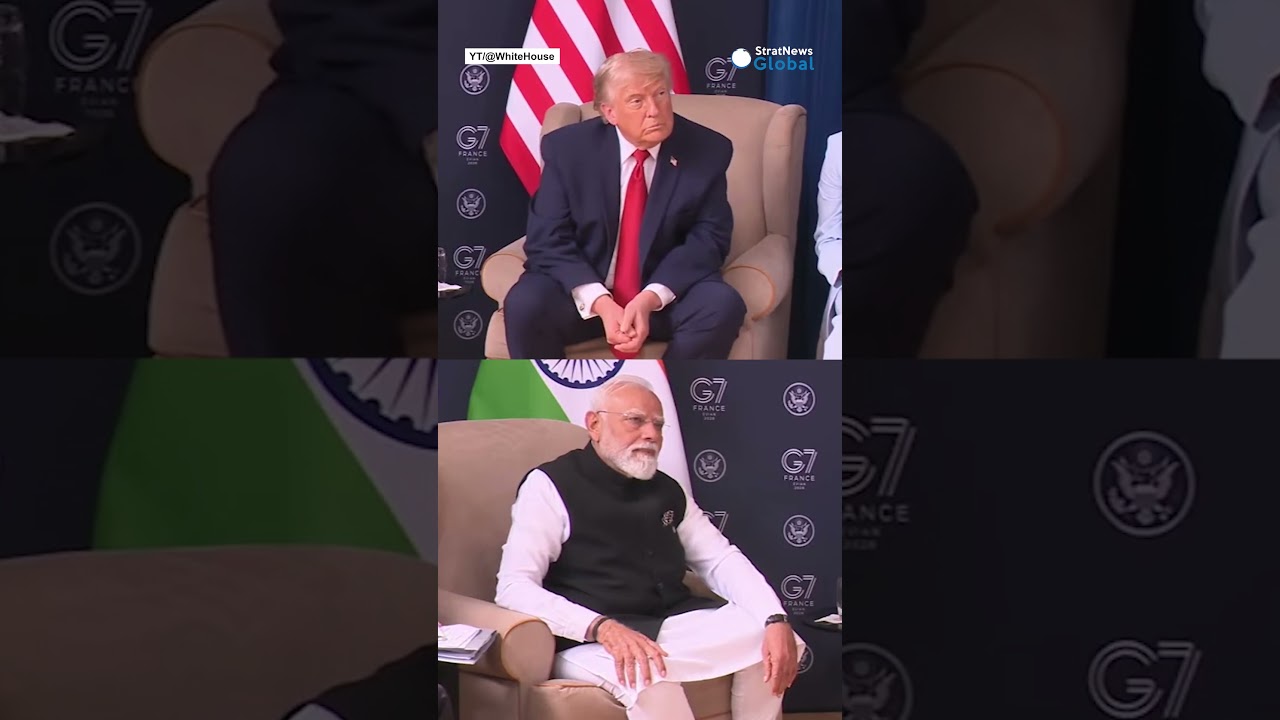 Трамп: &laquo;Пока Моди у власти, Индия будет играть важную роль...&raquo; | #shorts #modi #trump #g7