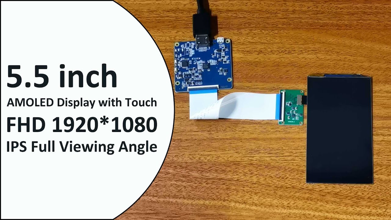 5.5-inch FHD AMOLED Display with Oncell capacitive Touchscreen 1080*1920 For Raspberry Pi
