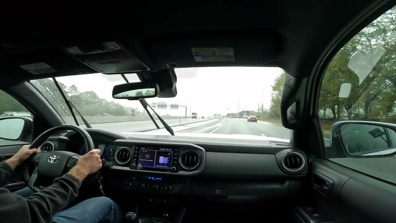 Toyota Tacoma | Manual Transmission | Rainy Town Drive