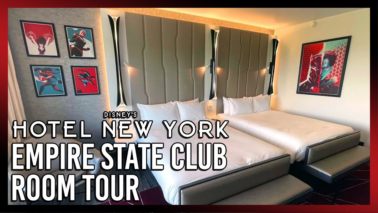 Hotel New York - The Art of Marvel at Disneyland Paris - Empire State Club Room Tour,