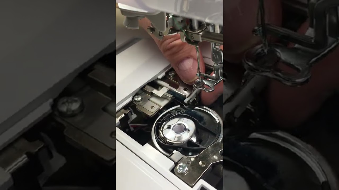 Upper thread issues Brother Innovis V and X series after thread cuts needle unthreads