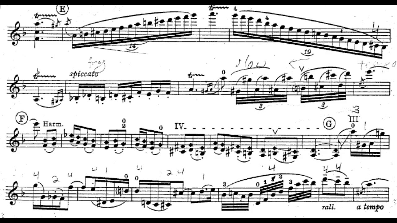Waxman - Carmen Fantasy - violin score