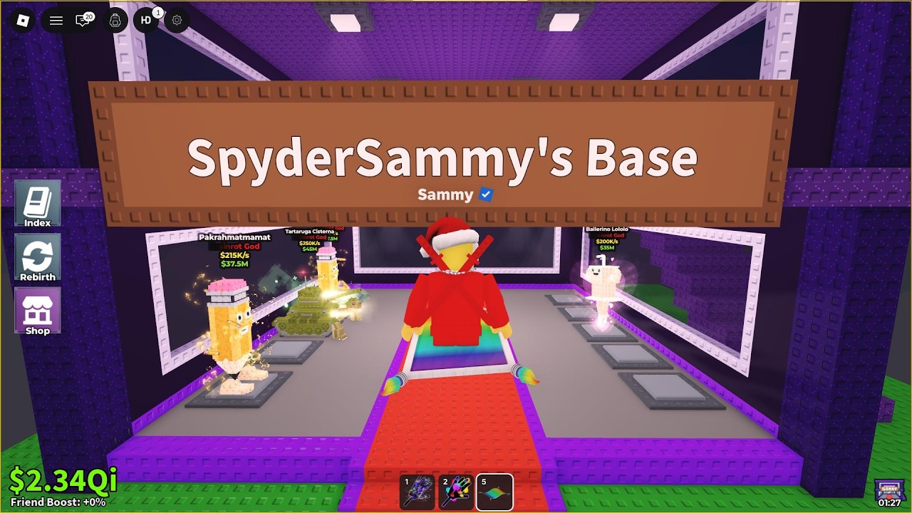 (Sammy) P7 LIVE Steal a Brainrot x20 Luck #newupdavalentine