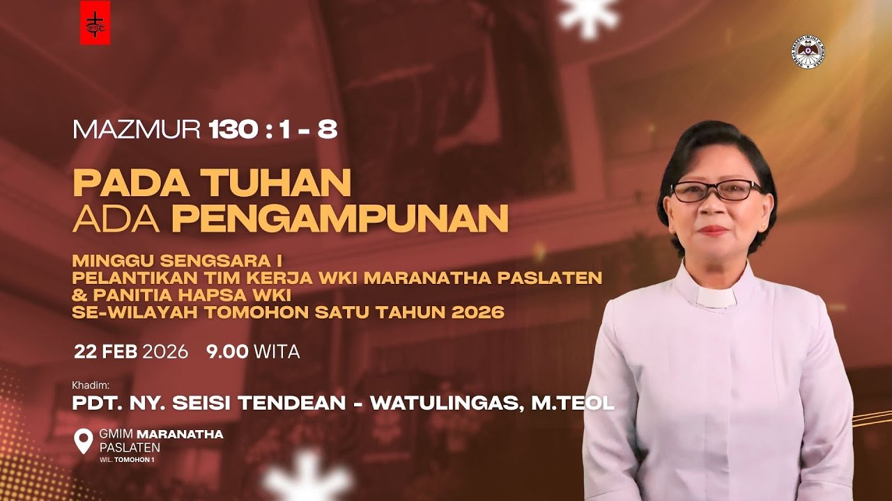 Ibadah Hari Minggu | 22 Februari 2026