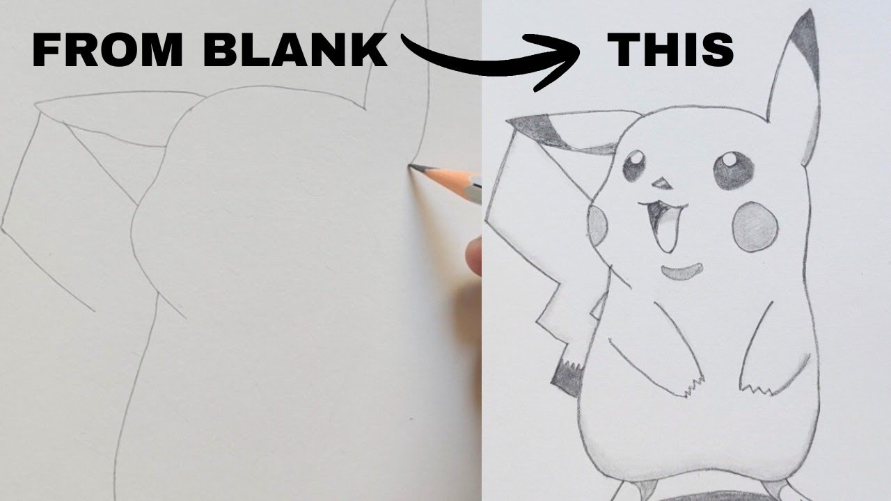 How to draw Pikachu | Easy Pikachu drawing tutorial | How to draw Pikachu step by step |Tiny Tale#4 