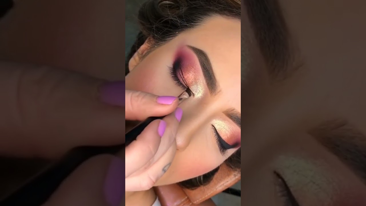 purple and pink eyeshadow tutorial