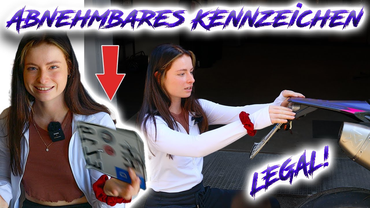 Abnehmbares Kennzeichen ganz LEGAL!