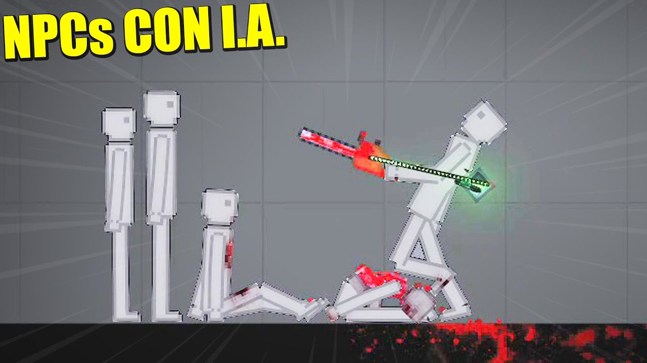 Añado MODS de I.A. y Provoco el CAOS - PEOPLE PLAYGROUND | Gameplay Español