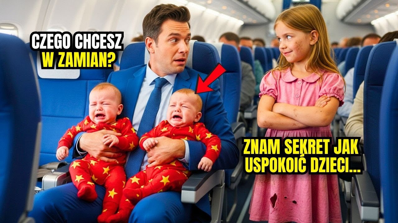 BLIŹNIĘTA MILIONERA NIE PRZESTAWAŁY PŁAKAĆ W SAMOLOCIE – BIEDNA DZIEWCZYNA ZROBIŁA COŚ NIEPOJĘTEGO!
