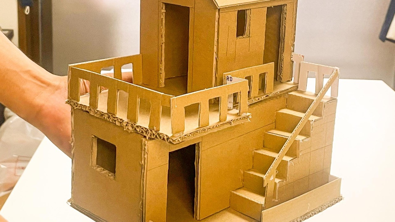 Easy Cardboard House 🏡 DIY – Step-by-Step