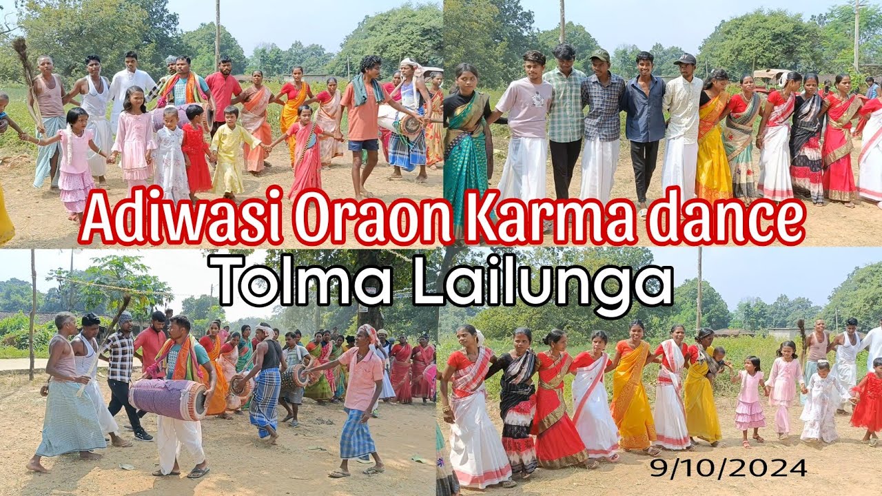 Adiwasi oraon karma dance / Laripara Tolma Lailunga Raigarh Chhattisgarh/ 9/10/2024 / Adarsh tigga