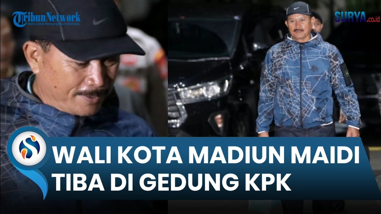 TAK BANYAK BERI KETERANGAN Wali Kota Madiun Maidi Tiba di Gedung KPK usai Terjaring OTT