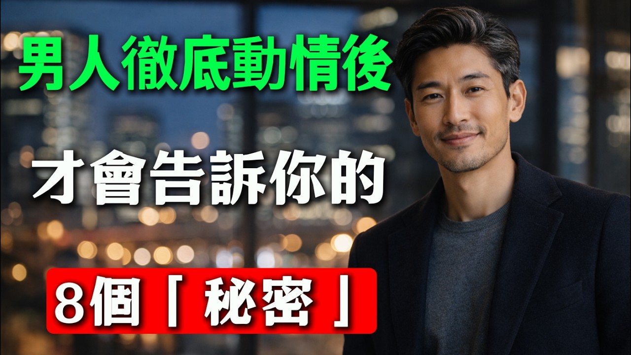 男人徹底動情後，才會告訴你的8個「秘密」，越早明白越好！
