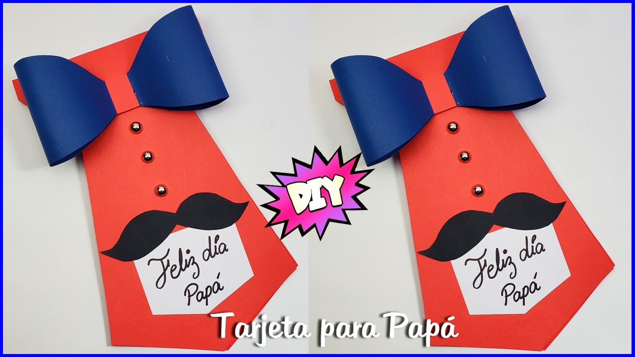 Tarjeta para el día del padre | Especial día del Padre| Father's Day Cards |Tarjeta Corbata de papel