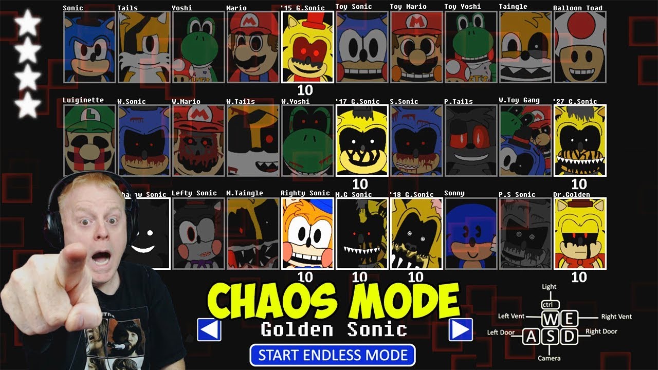 SONIC'S PIZZERIA SIMULATOR CHAOS MODE - GOLDEN SONIC MODE | GOING FOR OUR 5TH STAR!!