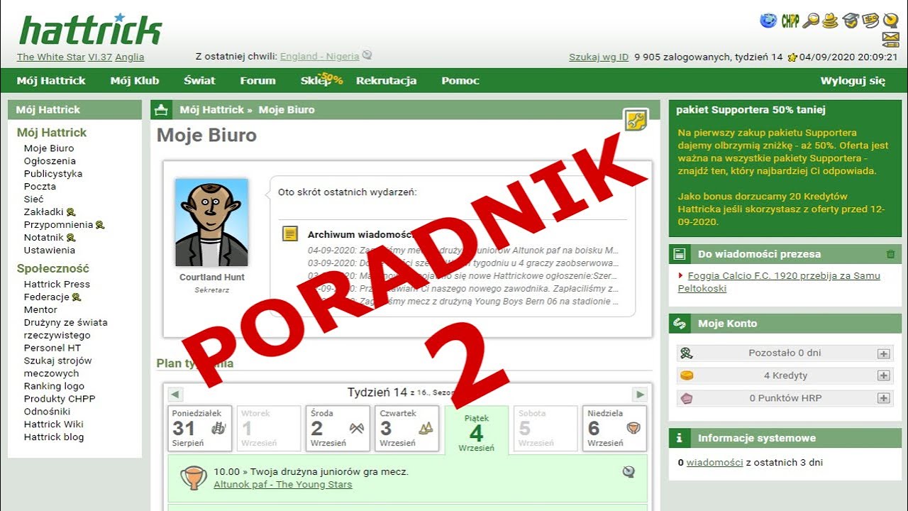 Hattrick juniorzy - jak sprawdzić obecny oraz maksymalny potencjalny skill juniora (nieodkryty).