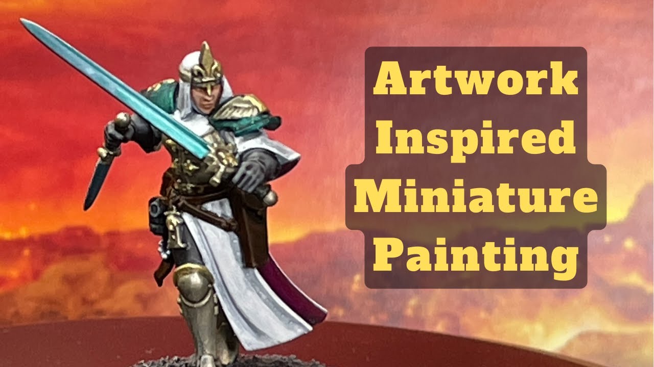 Artwork Inspired Miniature Painting and Tips for Painting White.
