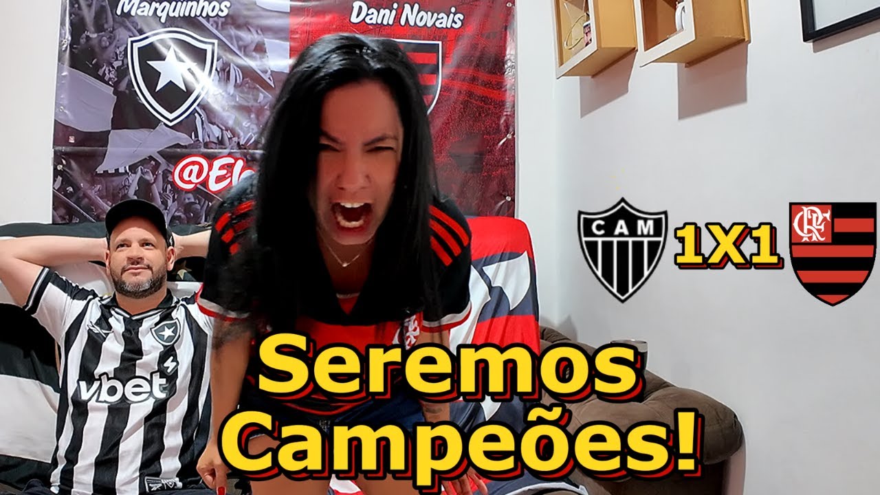 React de Atlético-MG 1x1 Flamengo, Mengão busca o empate e pode ser Campeão Brasileiro no Maracanã.