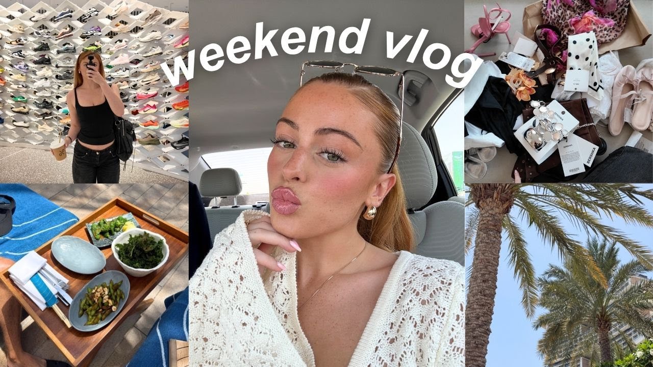 spend the weekend with me | shopping, pool day & holiday prep ♡