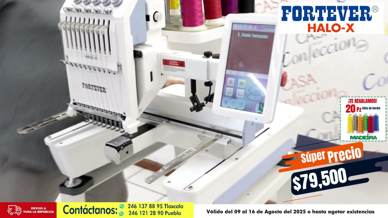 BORDADORA SEMI-INDUSTRIAL HALO-X "GRAN PROMOCION"