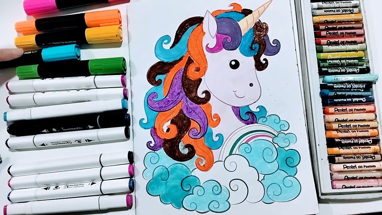 ❤️ A pintar 🦄 Unicornio ❤️#A 🖌️ pintar 🦄 ❤️